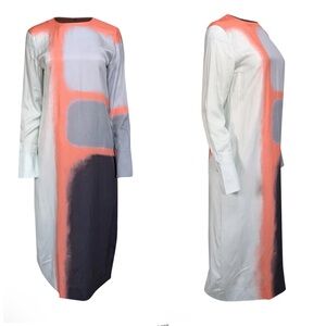 Revolve Equipment Nadaleine Print Silk Midi Dress Size S